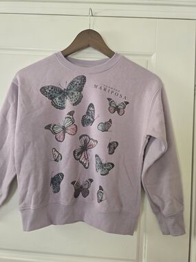 Mariposa Lavender Butterfly Crewneck Sweatshirt